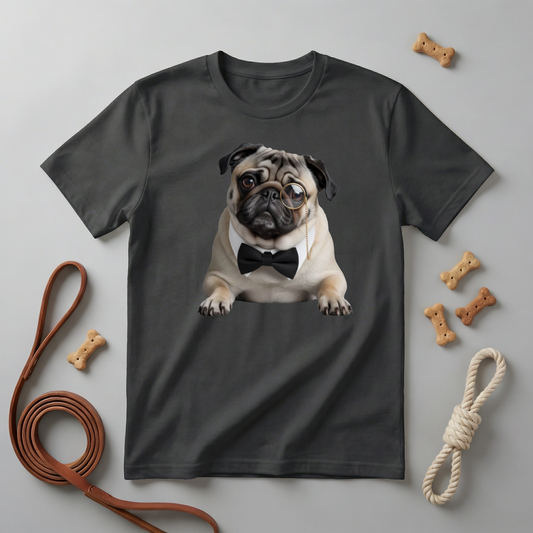 T-Shirt  Pug with Bow Tie