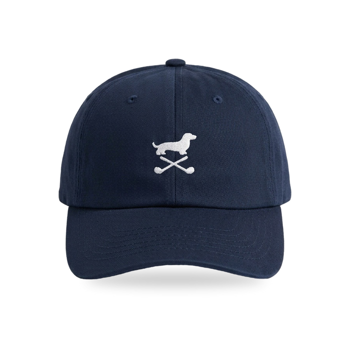 Club Mark Dachshund Golf Cap, Navy / White