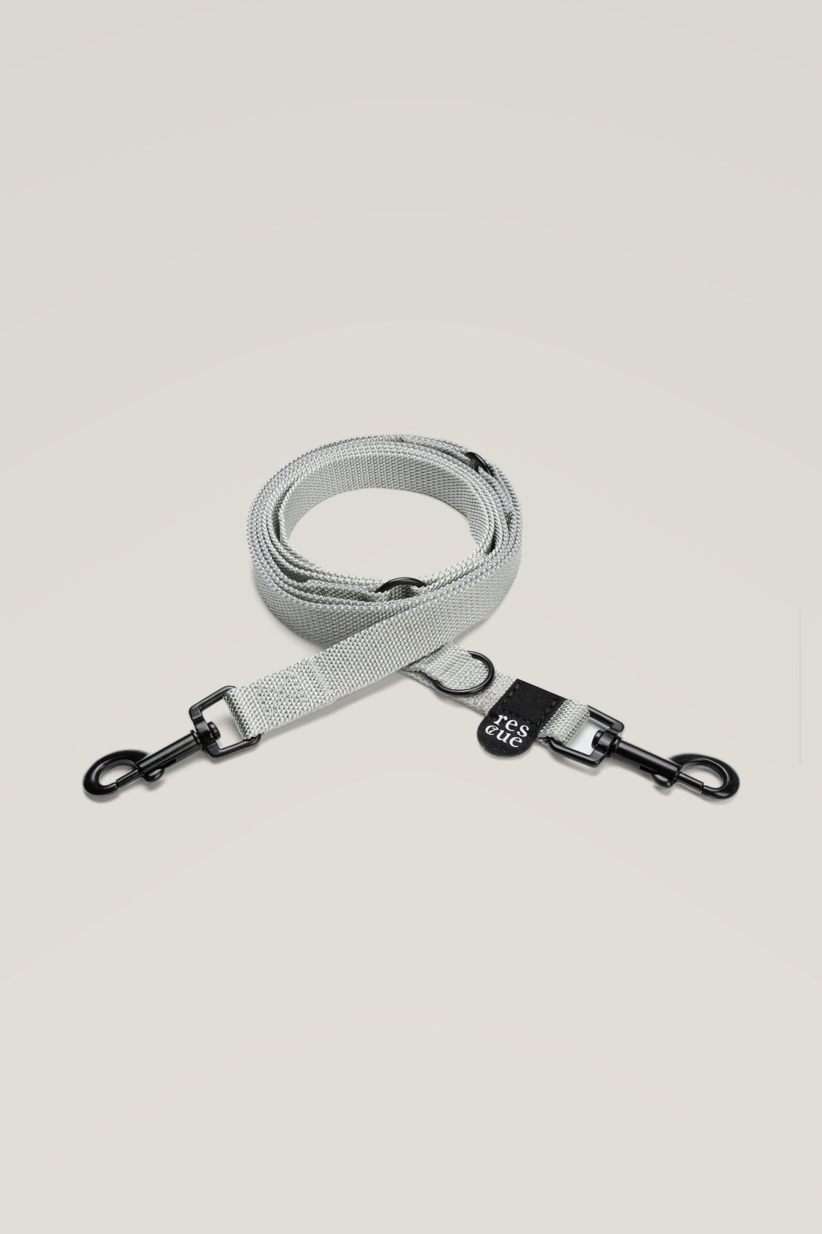 Cloud 7 RESC7UE Silver nylon dog leash, packshot
