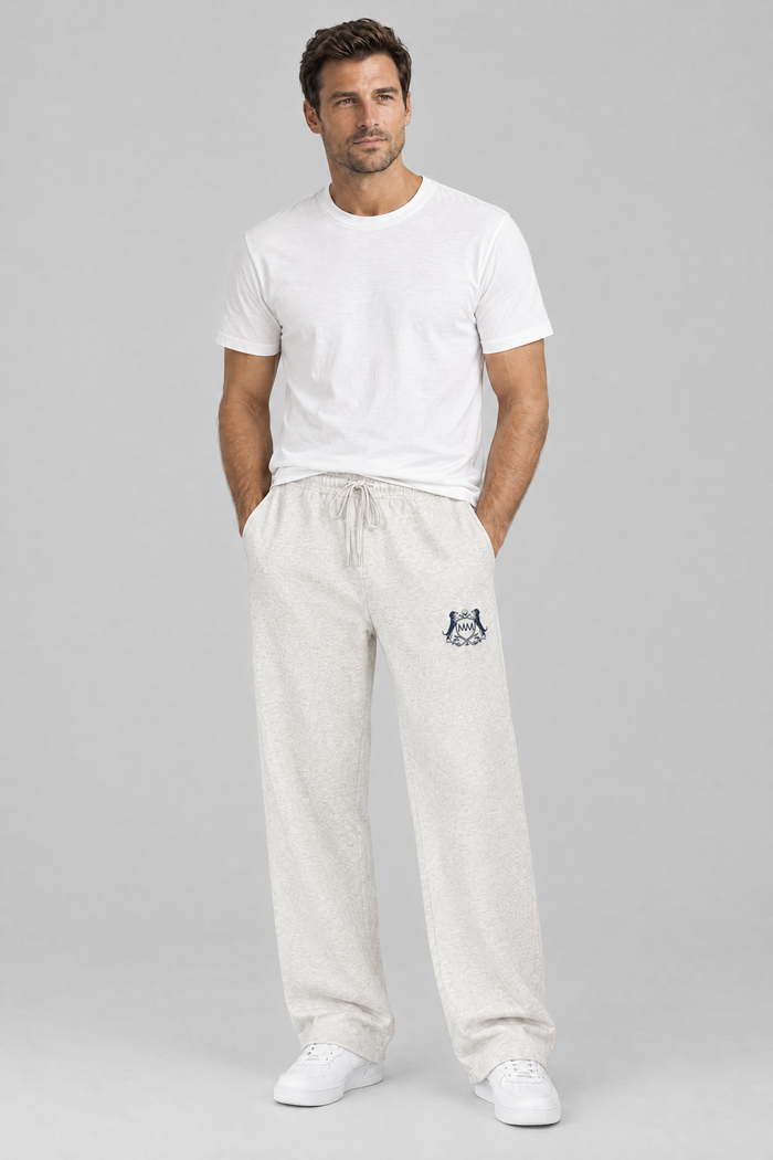 Club Crest Sweatpants, Oat Gray