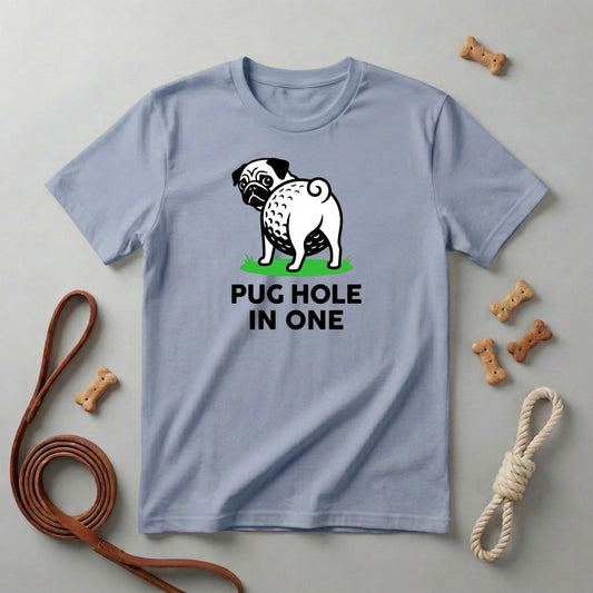 T‑Shirt - Pug Hole In One Golf