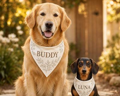 Adjustable fit bandana collar any dog breed