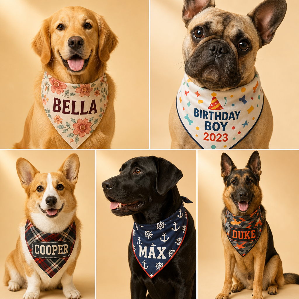 Personalized Dog Bandanas — Made for Your Dog