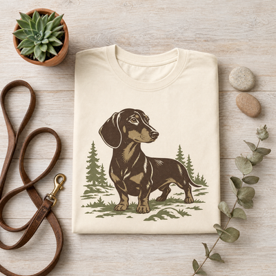 Einzigartiges Grafik-T-Shirt mit Hunderassen-Motiv für Hundeliebhaber
