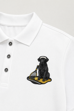 Black Lab Tennis - Embroidered Polo Shirt