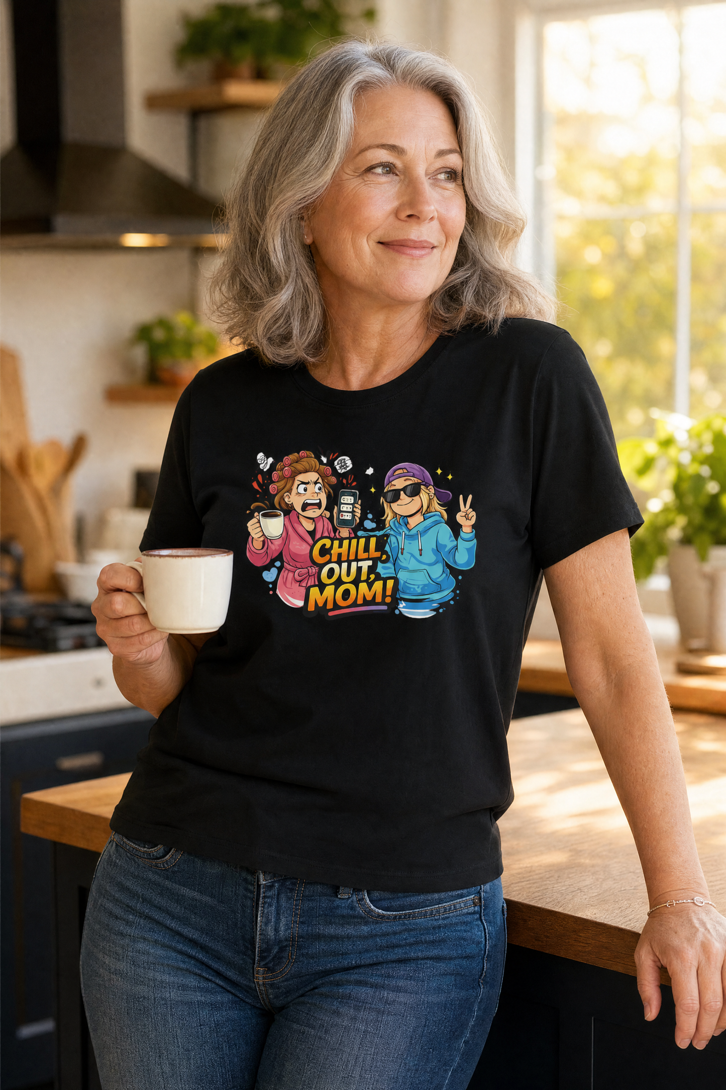 Chill Out Mom Funny T-Shirt - Sarcastic Gift for Moms