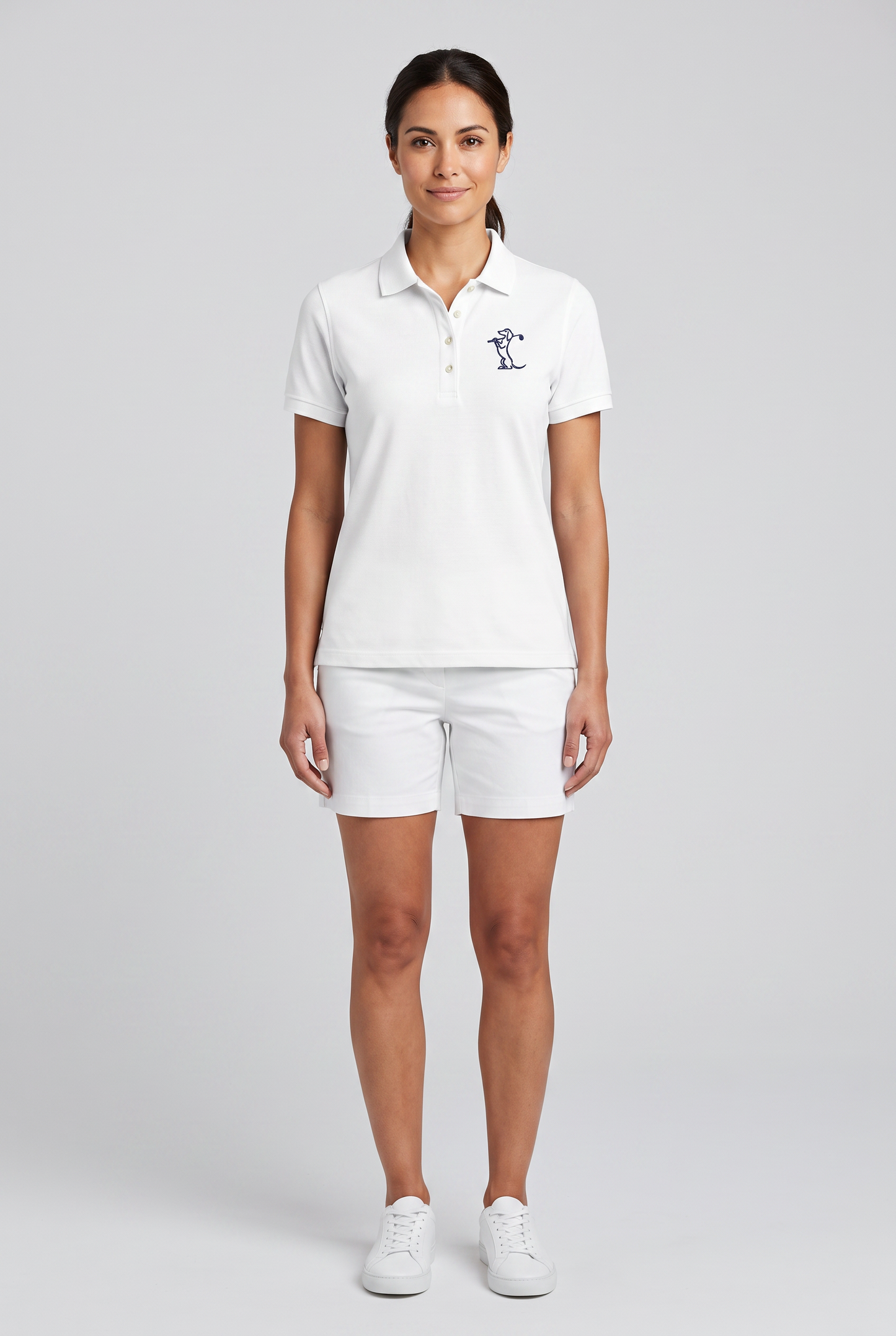 Golf Dog Embroidered Polo Shirt by MVM, embroidered golf dog polo for men and women