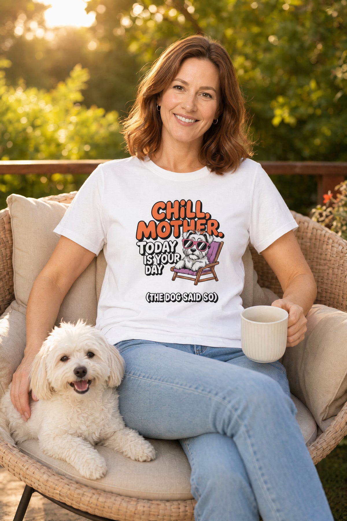 Chill Mother T-Shirt - Funny Dog Mom Gift Tee