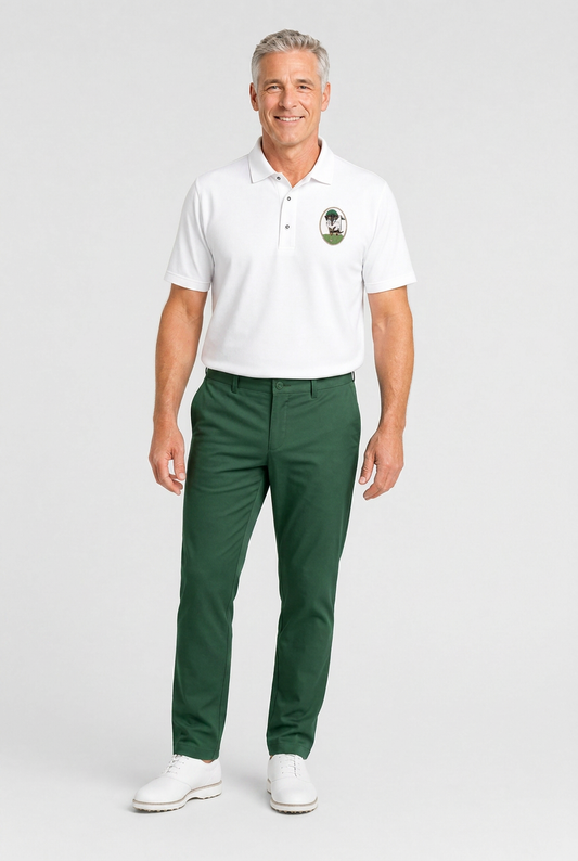 Dachshund Golf Polo Shirt, Embroidered Wiener Dog Crest