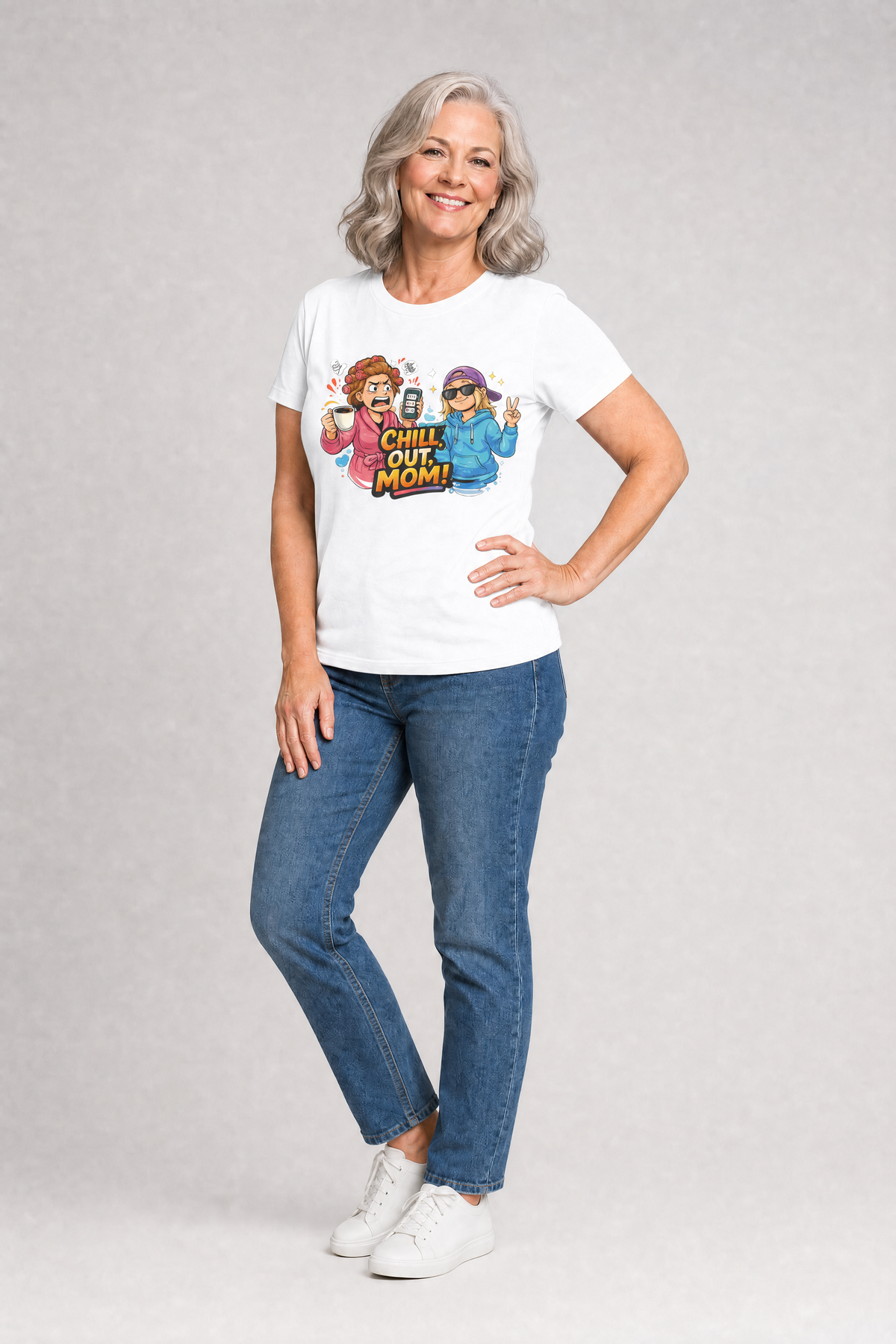 Chill Out Mom Funny T-Shirt - Sarcastic Gift for Moms