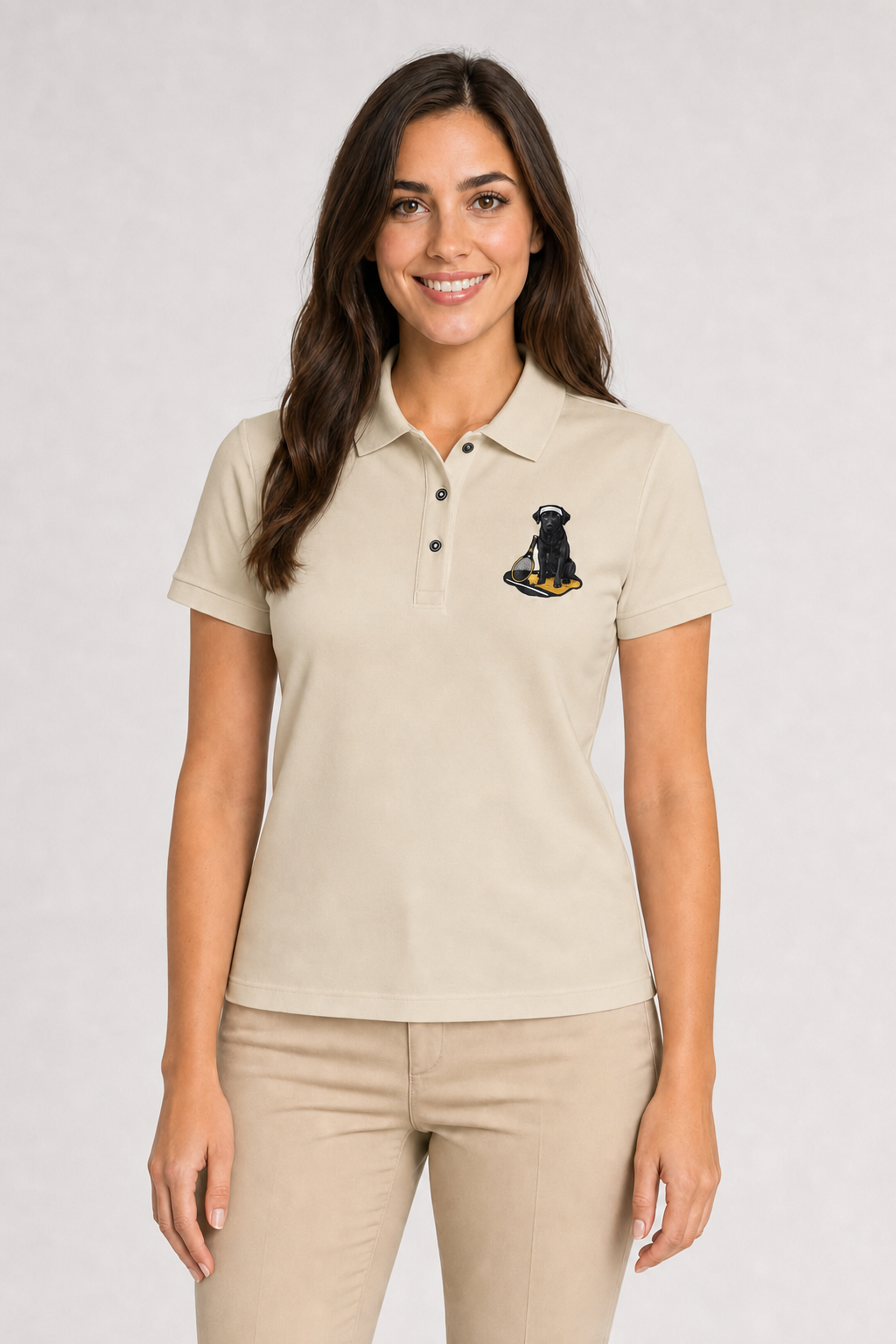 Black Lab Tennis - Embroidered Polo Shirt