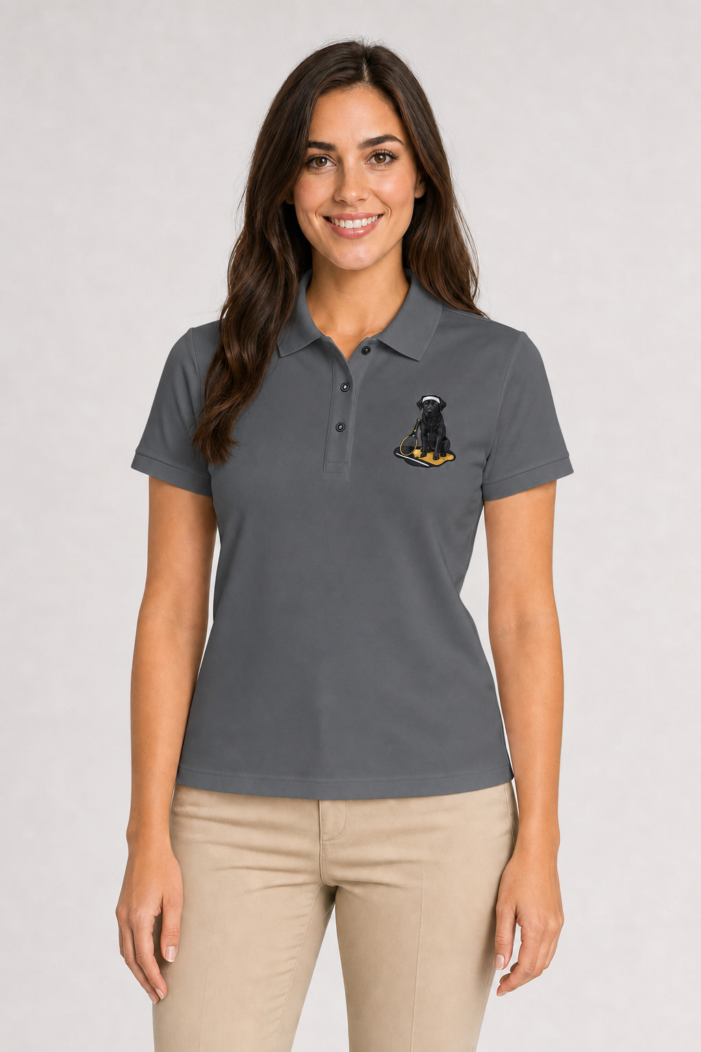 Black Lab Tennis - Embroidered Polo Shirt