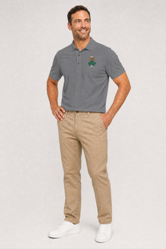 Golden Retriever Golf Polo, Embroidered Best Dog Dad By Par Shirt