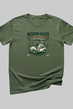 Weekend Golfer Military Green T-Shirt