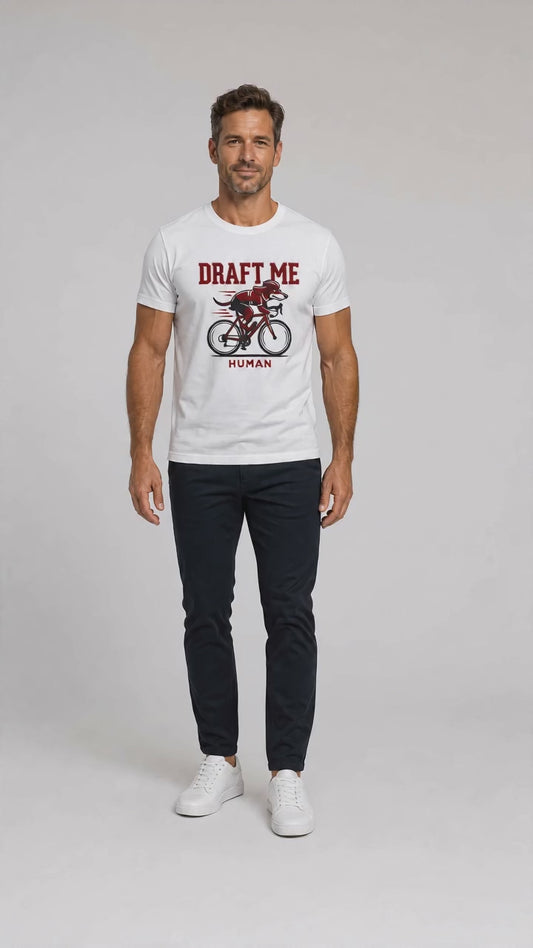 Dackel Fahrrad T-Shirt – Draft Me, Human