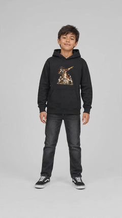 Dabbing Dog Kids Hoodie - Funny Cool Dog Design