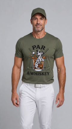 Dalmatian Golf T-Shirt - Par & Whiskey