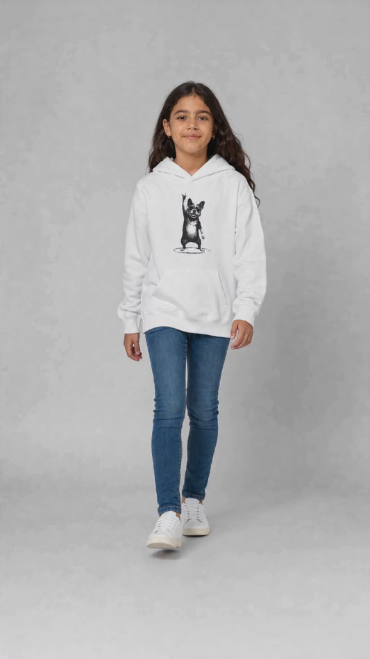 Cool Dog Kinder Hoodie – Lustiges Hunde-Geschenk für Jungen & Mädchen