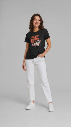 Beste Hundemama T-Shirt – Geschenk Damen