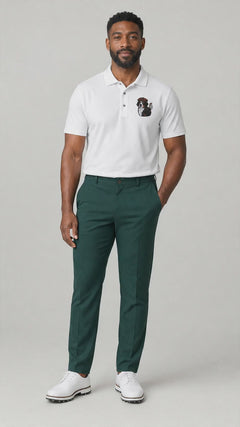Bernese Golfer Tartan - Embroidered Polo Shirt