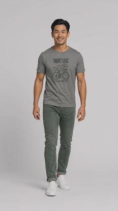 Dachshund Cycling T-Shirt - Short Legs Long Miles