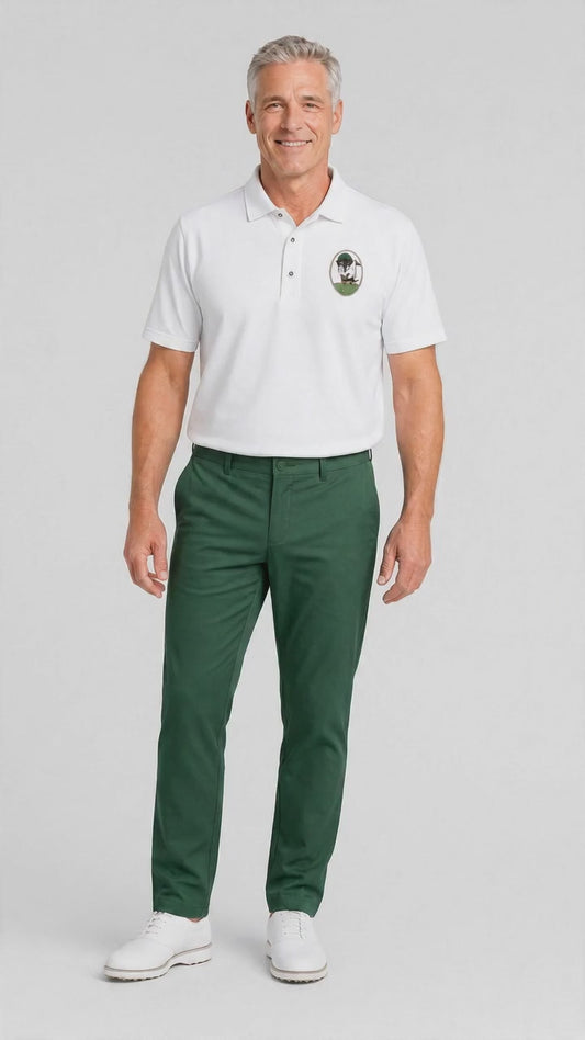 Dachshund Golf Polo Shirt, Embroidered Wiener Dog Crest