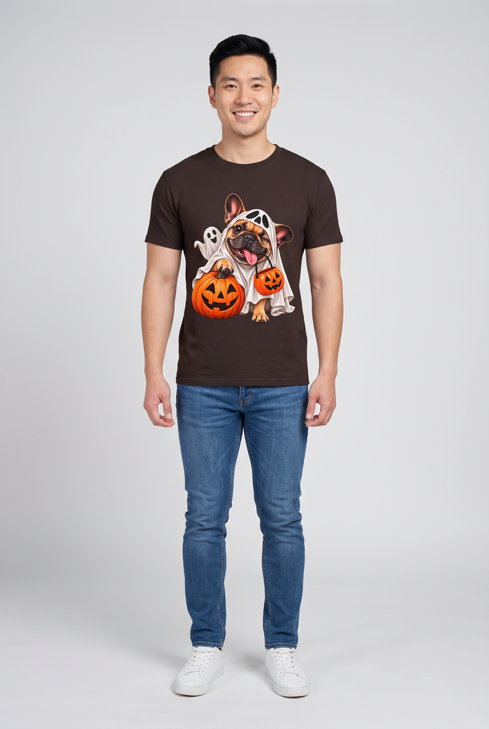 Gespenst Frenchie Halloween T-Shirt
