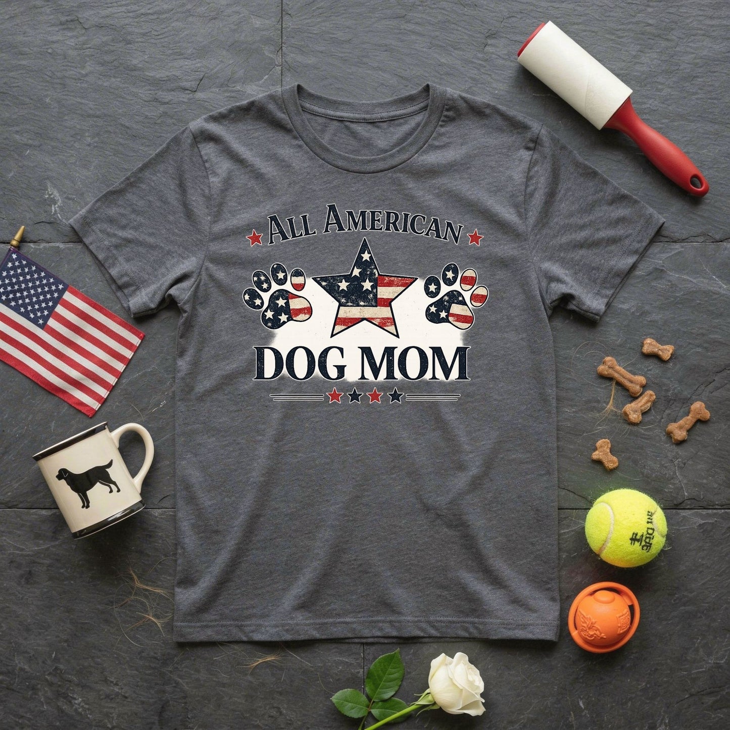 All American Dog Mom T-Shirt
