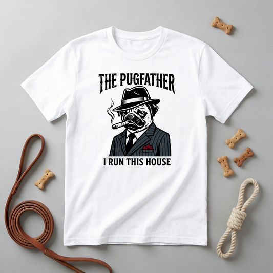 T-Shirt  - The Pugfather I Run This House