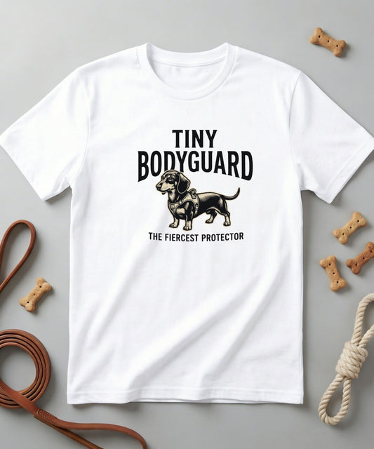 Tiny Bodyguard Dachshund T‑Shirt